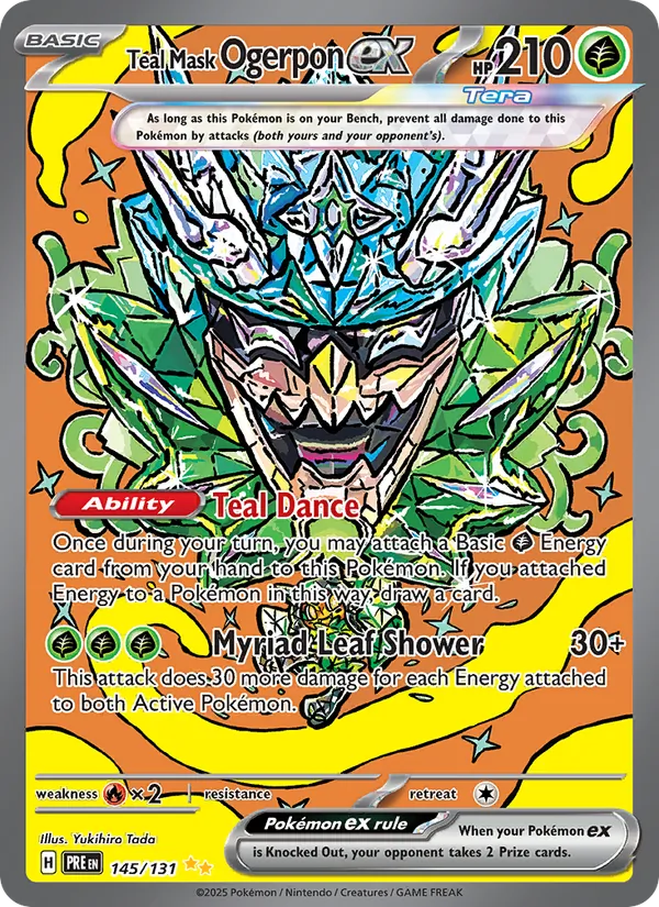 145 Teal Mask Ogerpon ex – Prismatic Evolutions