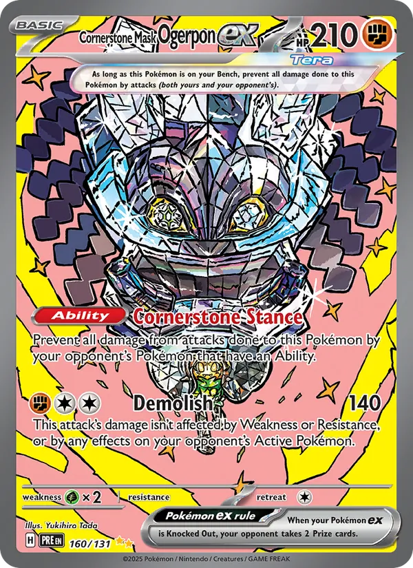 160 Cornerstone Mask Ogerpon ex – Prismatic Evolutions