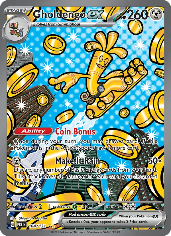 164 Gholdengo ex – Prismatic Evolutions