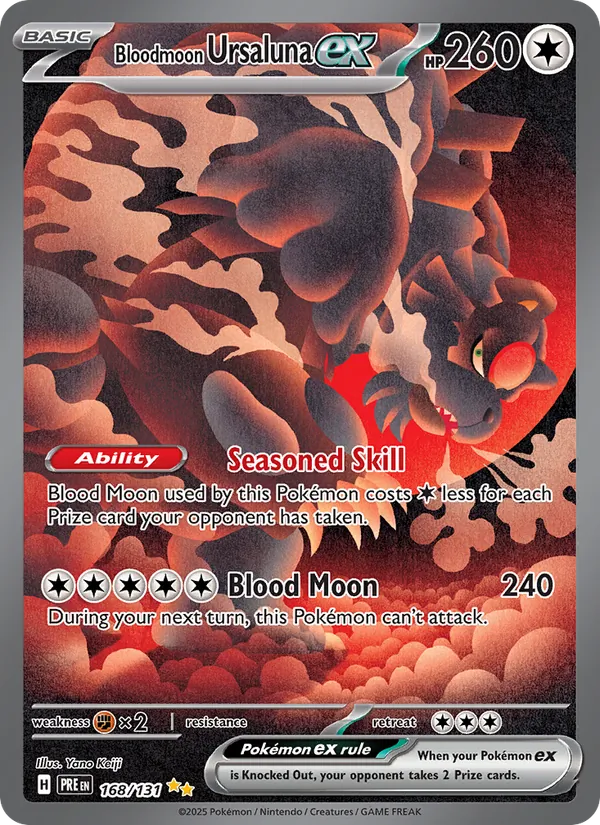 168 Bloodmoon Ursaluna ex – Prismatic Evolutions