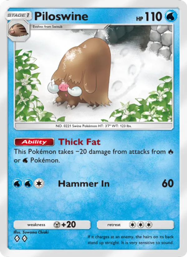 032 Piloswine – Space-Time Smackdown