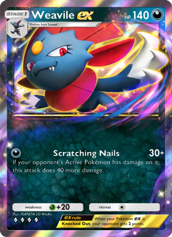 099 Weavile ex – Space-Time Smackdown