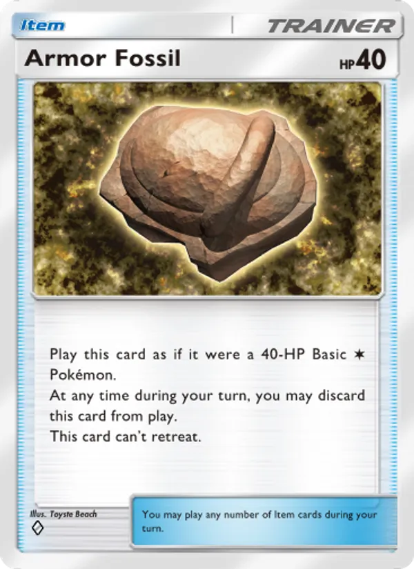 145 Armor Fossil – Space-Time Smackdown