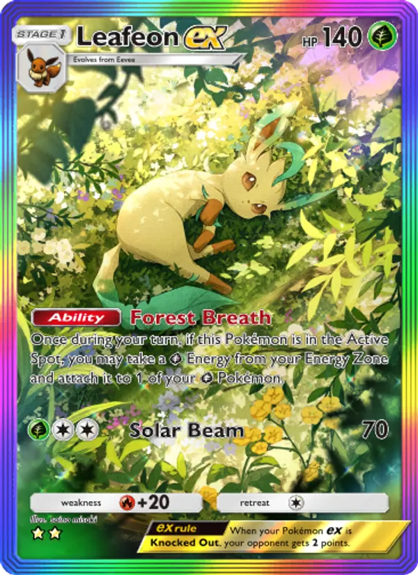 091 Leafeon ex – Triumphant Light