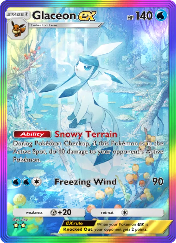 092 Glaceon ex – Triumphant Light