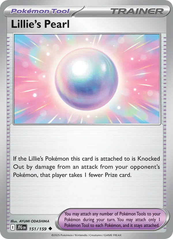 151-holo-cosmos-playerrew-b7676b Lillie's Pearl (Holo, Cosmos Holo, Player Rewards stamp) – Journey Together
