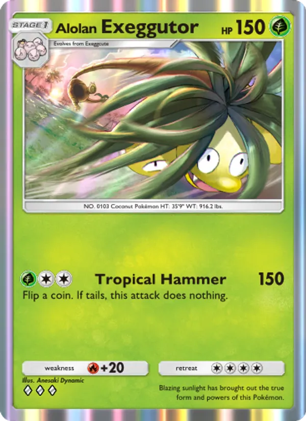 002 Alolan Exeggutor – Celestial Guardians