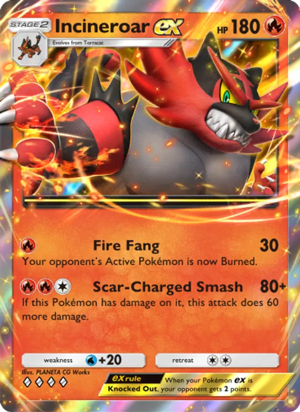 033 Incineroar ex – Celestial Guardians