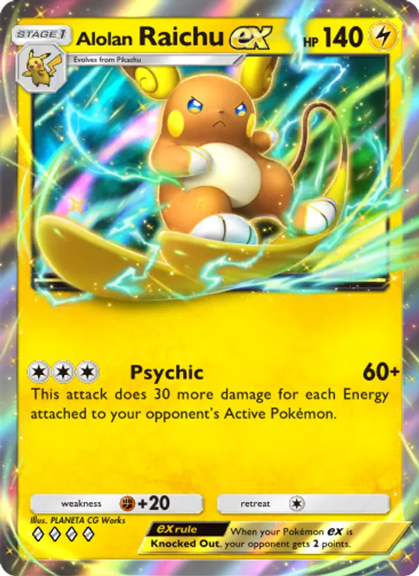 058 Alolan Raichu ex – Celestial Guardians