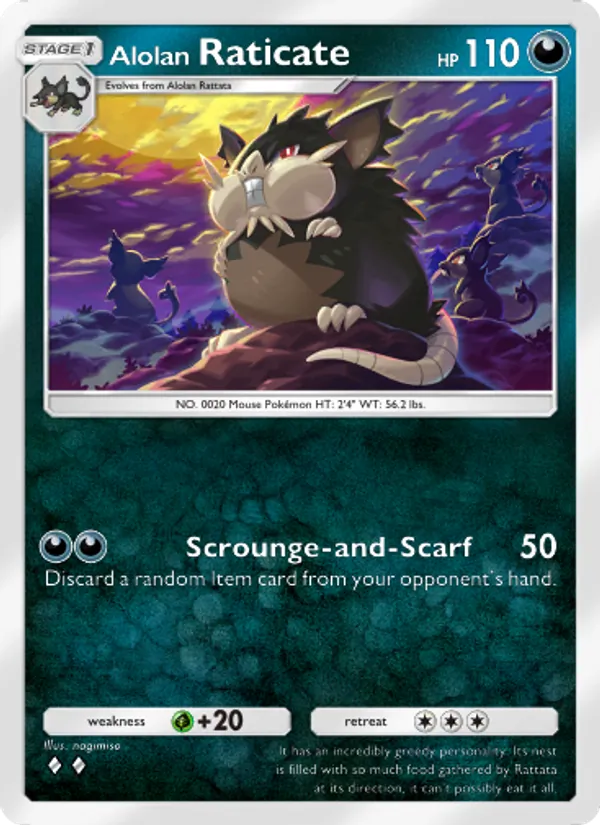 107 Alolan Raticate – Celestial Guardians