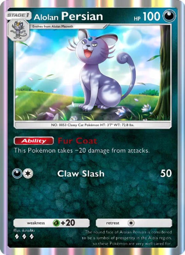 109 Alolan Persian – Celestial Guardians