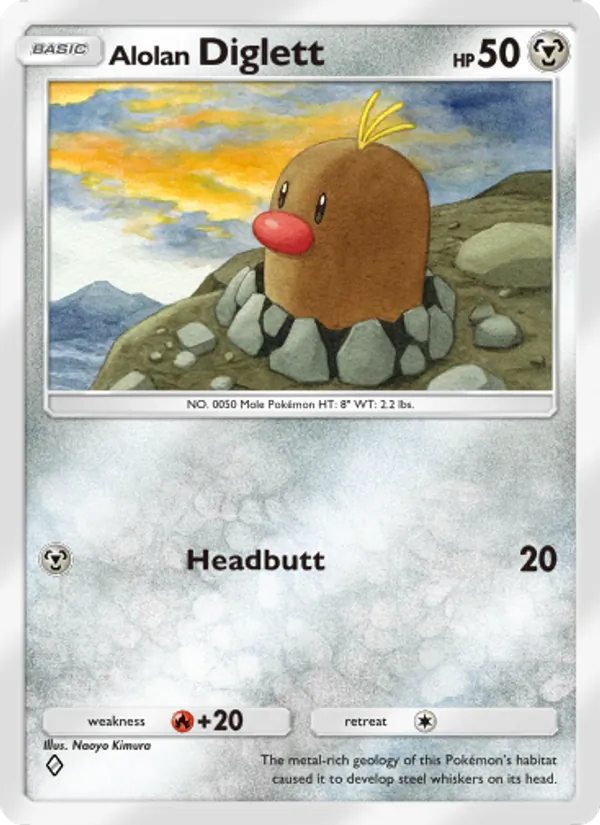 117 Alolan Diglett – Celestial Guardians