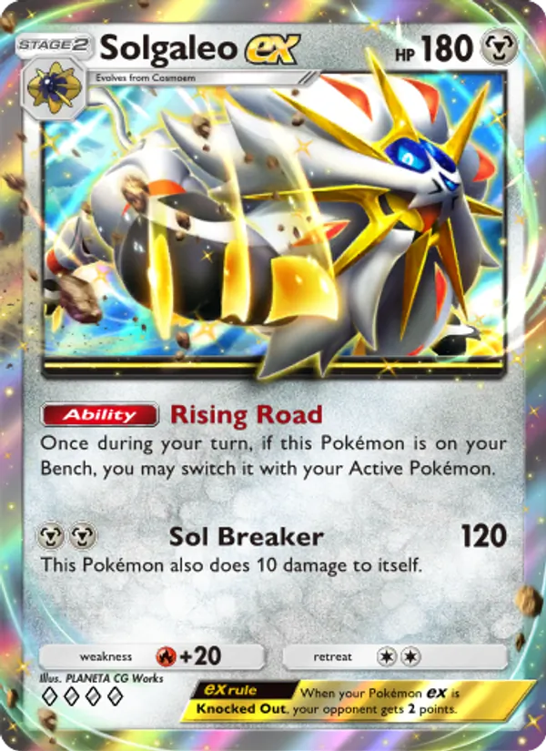 122 Solgaleo ex – Celestial Guardians