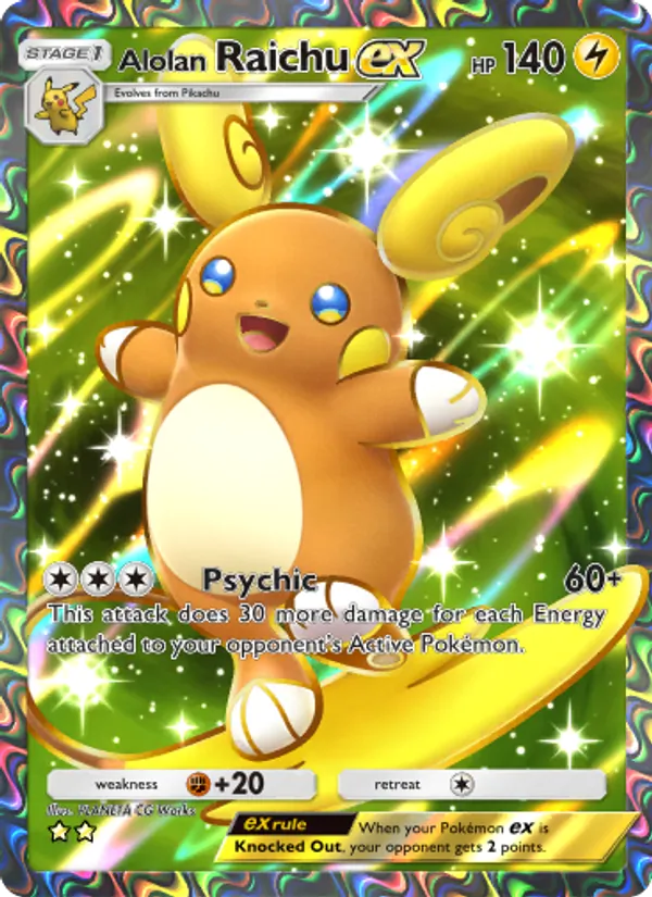 185 Alolan Raichu ex – Celestial Guardians