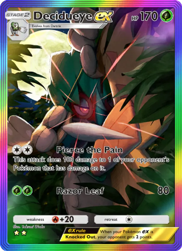 198 Decidueye ex – Celestial Guardians