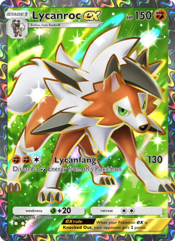 078 Lycanroc ex – Extradimensional Crisis