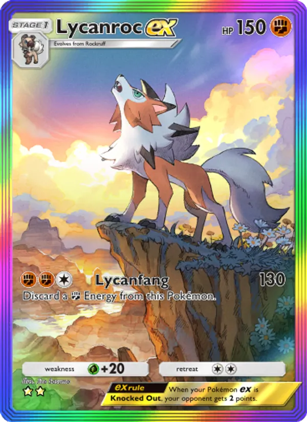 085 Lycanroc ex – Extradimensional Crisis