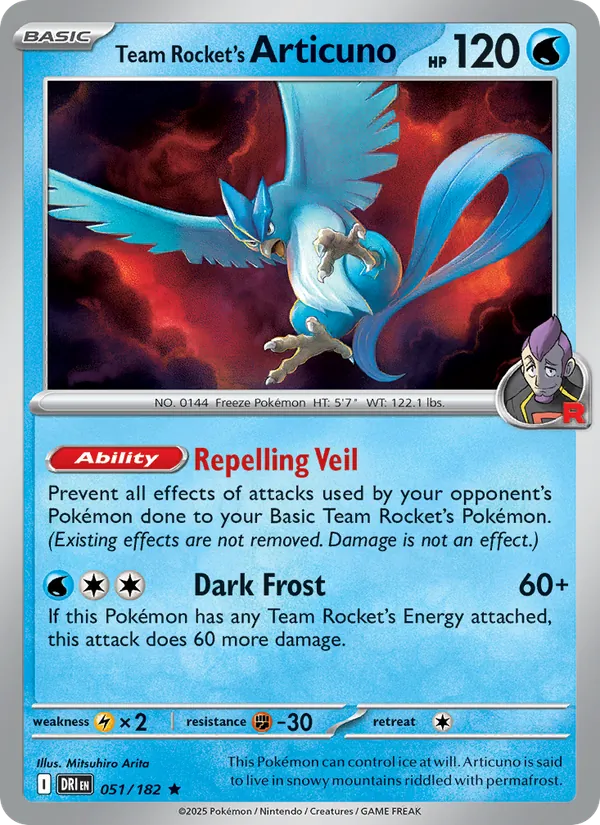 051-holo-cosmos Team Rocket's Articuno (Cosmos Holo) – Destined Rivals