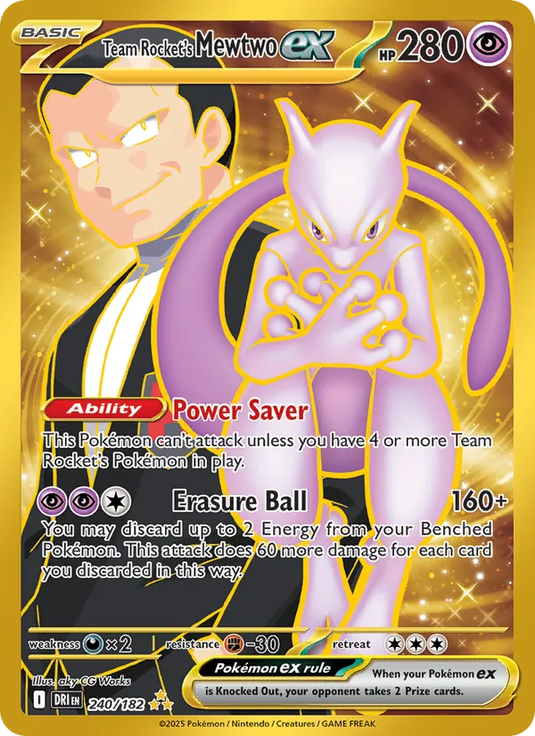 240 Team Rocket's Mewtwo ex – Destined Rivals