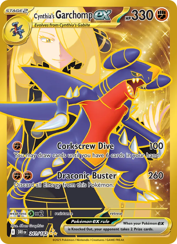 241 Cynthia's Garchomp ex – Destined Rivals