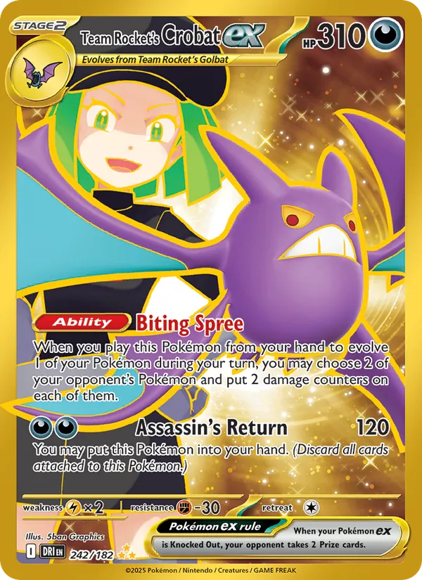 242 Team Rocket's Crobat ex – Destined Rivals