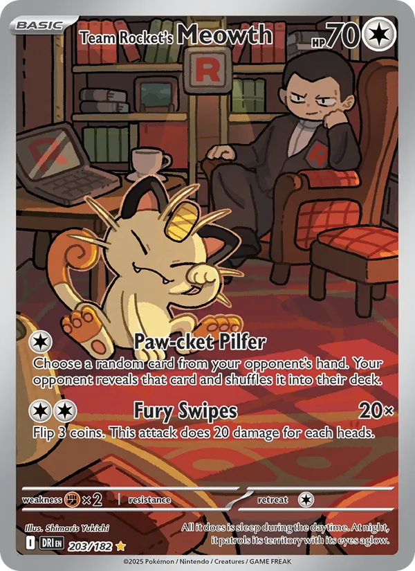 203 Team Rocket's Meowth – Destined Rivals