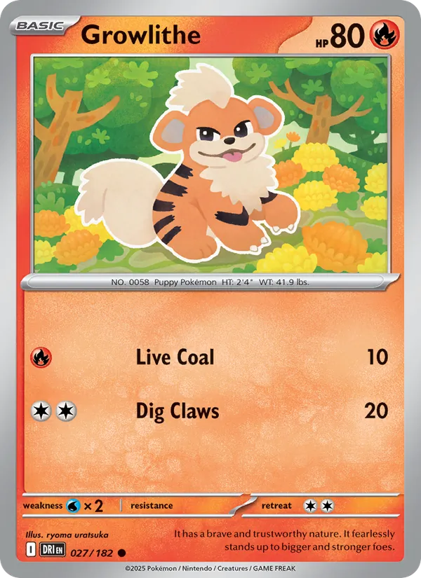027 Growlithe – Destined Rivals