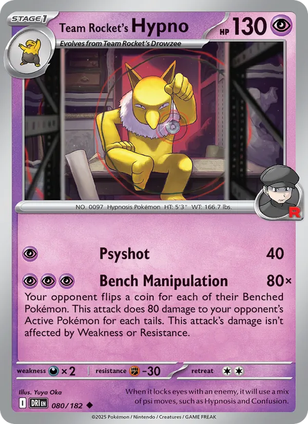 080 Team Rocket's Hypno – Destined Rivals