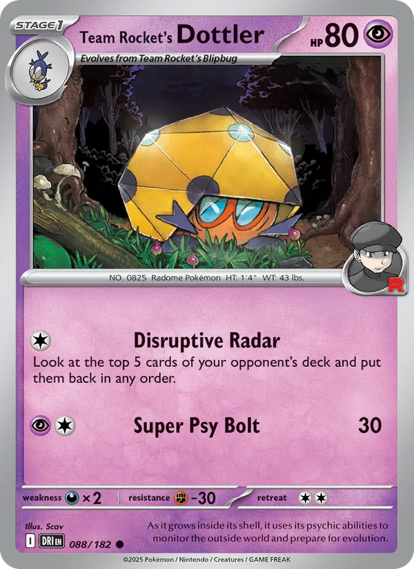 088 Team Rocket's Dottler – Destined Rivals