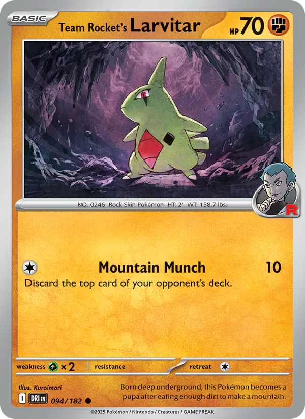 094 Team Rocket's Larvitar – Destined Rivals
