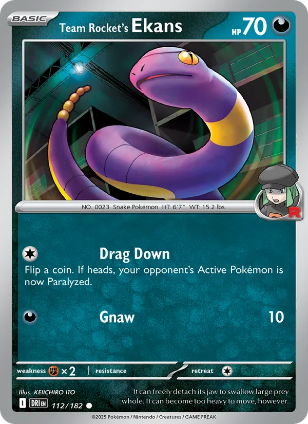 112 Team Rocket's Ekans – Destined Rivals