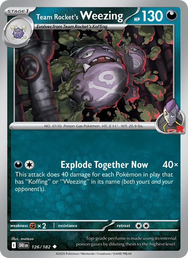 126 Team Rocket's Weezing – Destined Rivals