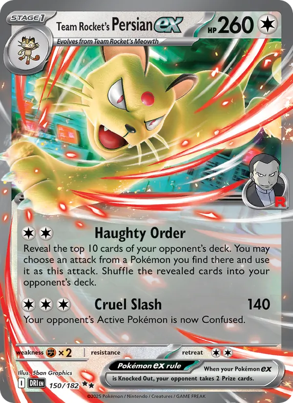 150 Team Rocket's Persian ex – Destined Rivals