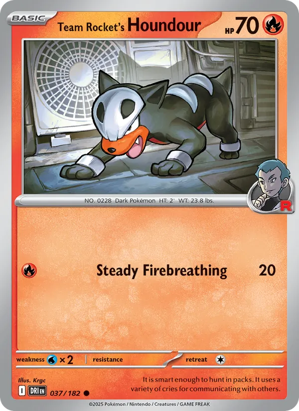 037-RH Team Rocket's Houndour – Destined Rivals