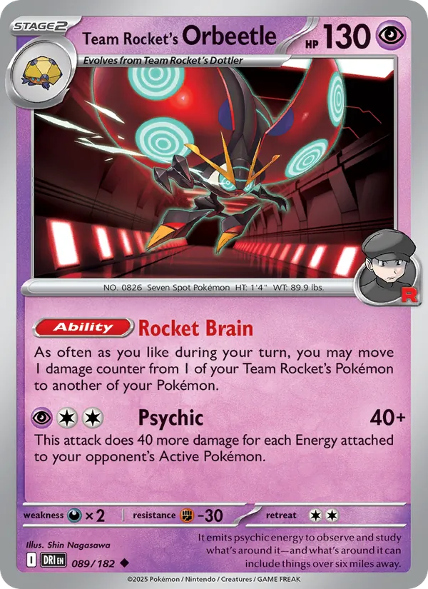 089-RH Team Rocket's Orbeetle – Destined Rivals