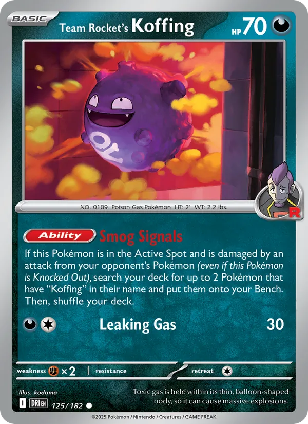 125-RH Team Rocket's Koffing – Destined Rivals