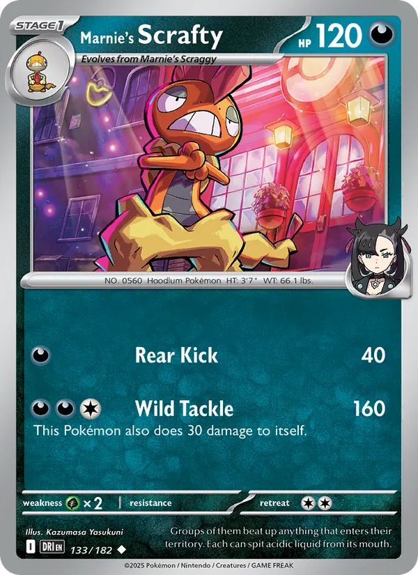 133-RH Marnie's Scrafty – Destined Rivals