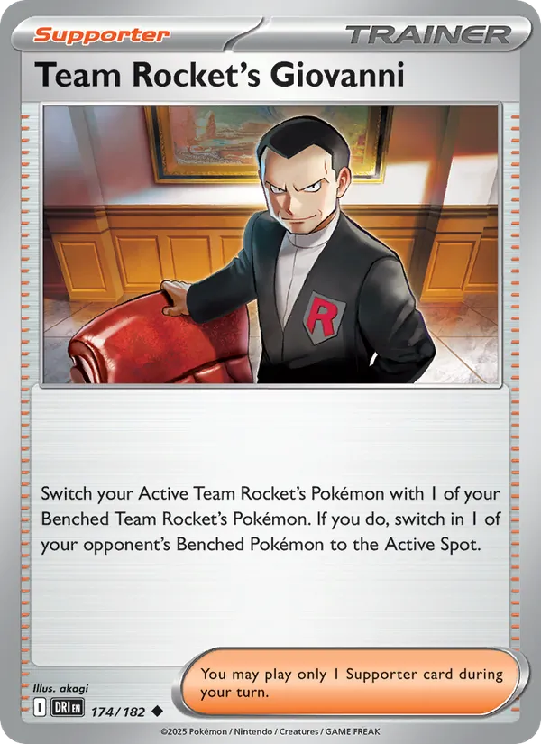 174-RH Team Rocket's Giovanni – Destined Rivals
