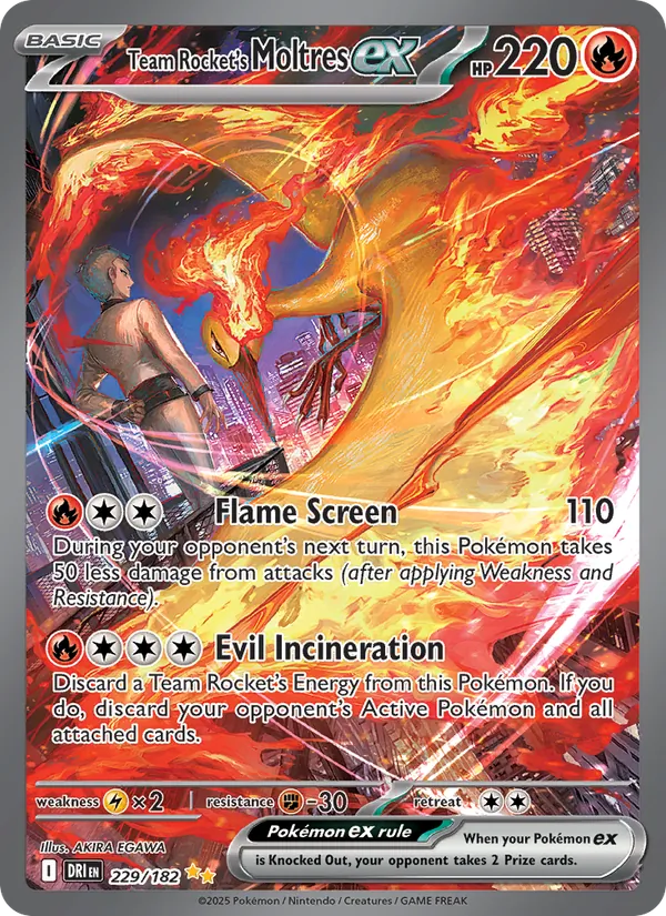 229 Team Rocket's Moltres ex – Destined Rivals