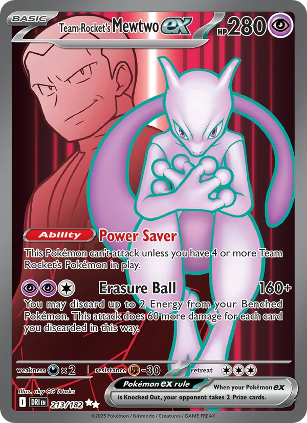 213 Team Rocket's Mewtwo ex – Destined Rivals