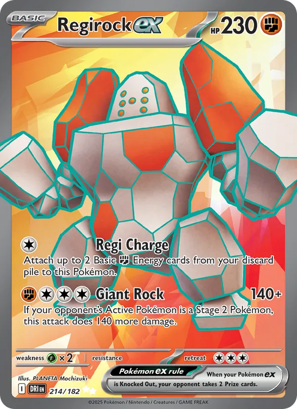 214 Regirock ex – Destined Rivals
