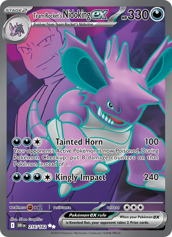 216 Team Rocket's Nidoking ex – Destined Rivals