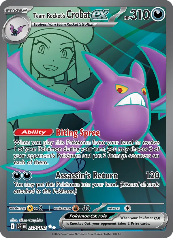 217 Team Rocket's Crobat ex – Destined Rivals