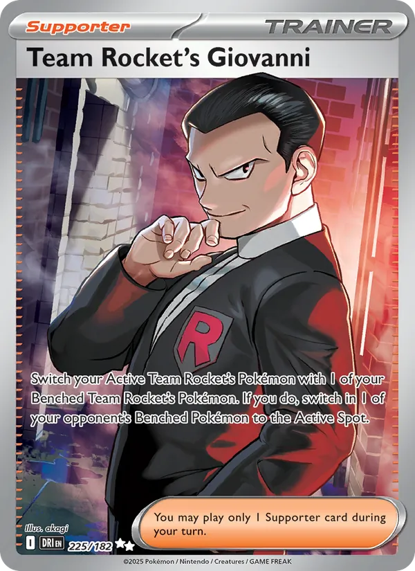 225 Team Rocket's Giovanni – Destined Rivals