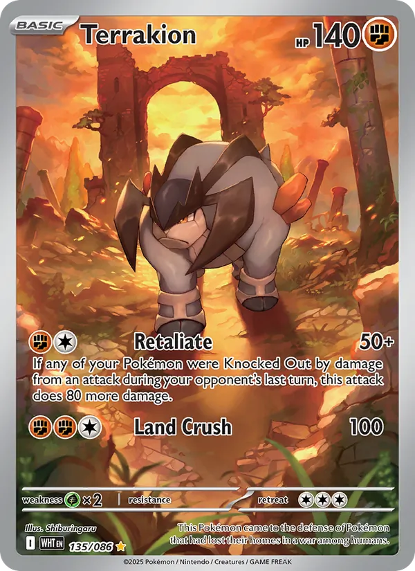 135 Terrakion – White Flare