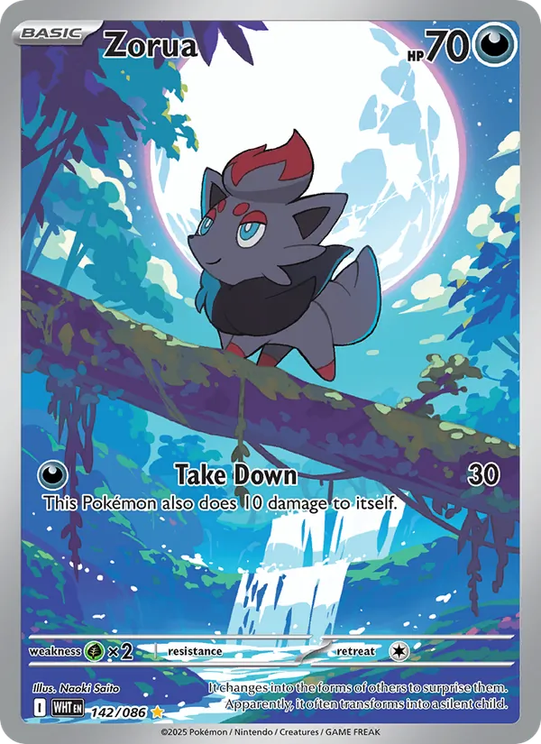 142 Zorua – White Flare