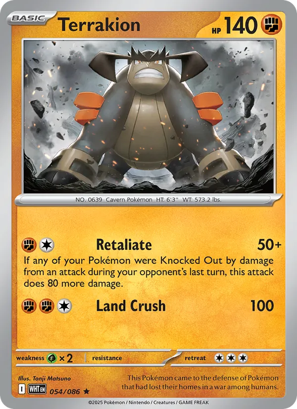 054 Terrakion – White Flare