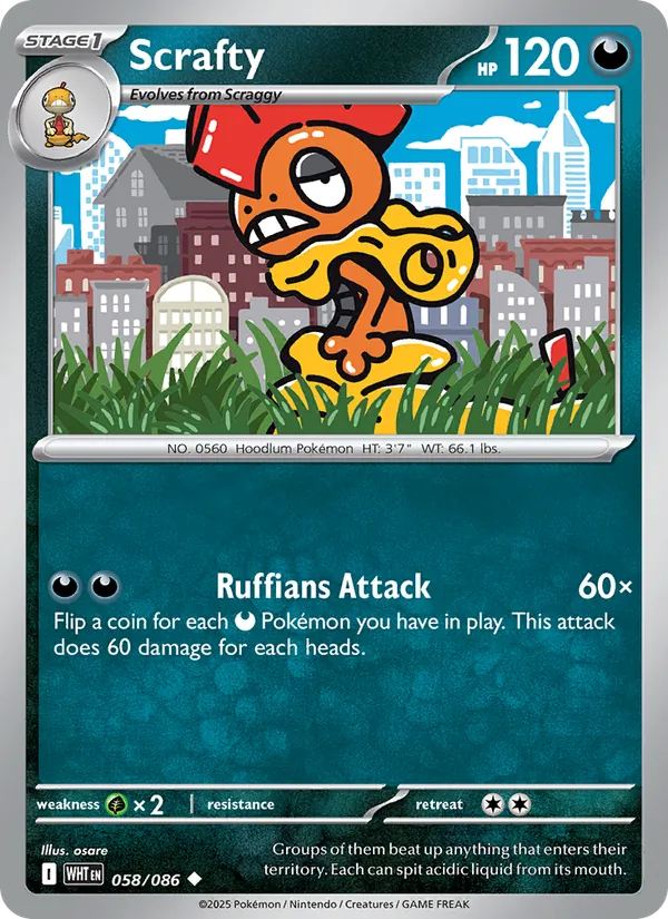 058 Scrafty – White Flare