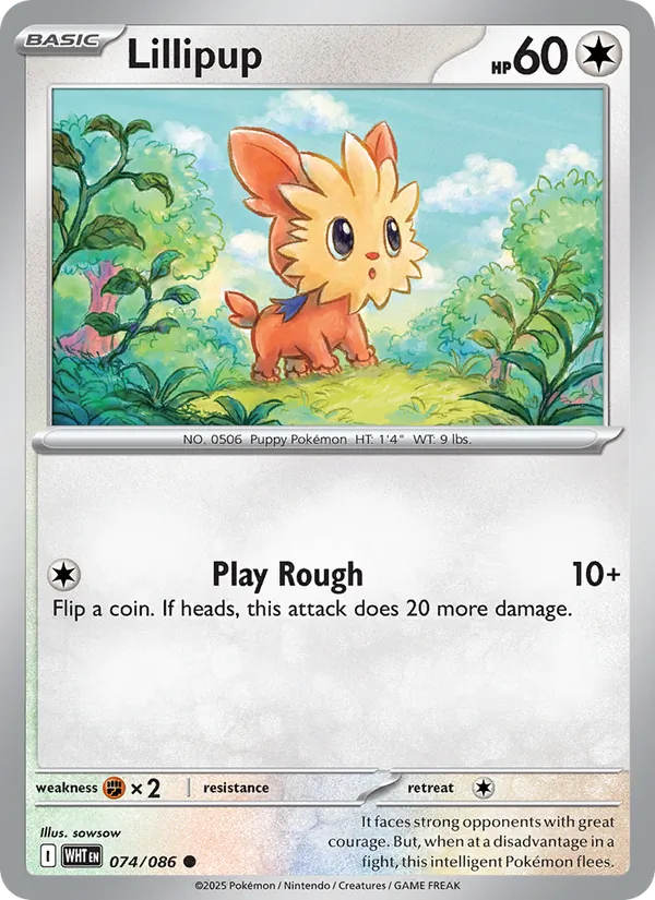 074-RH Lillipup – White Flare