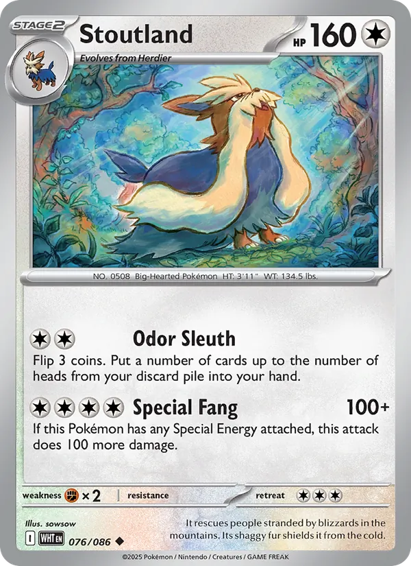 076-RH Stoutland – White Flare